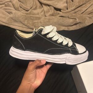 Classic Black and White Kids Sneakers